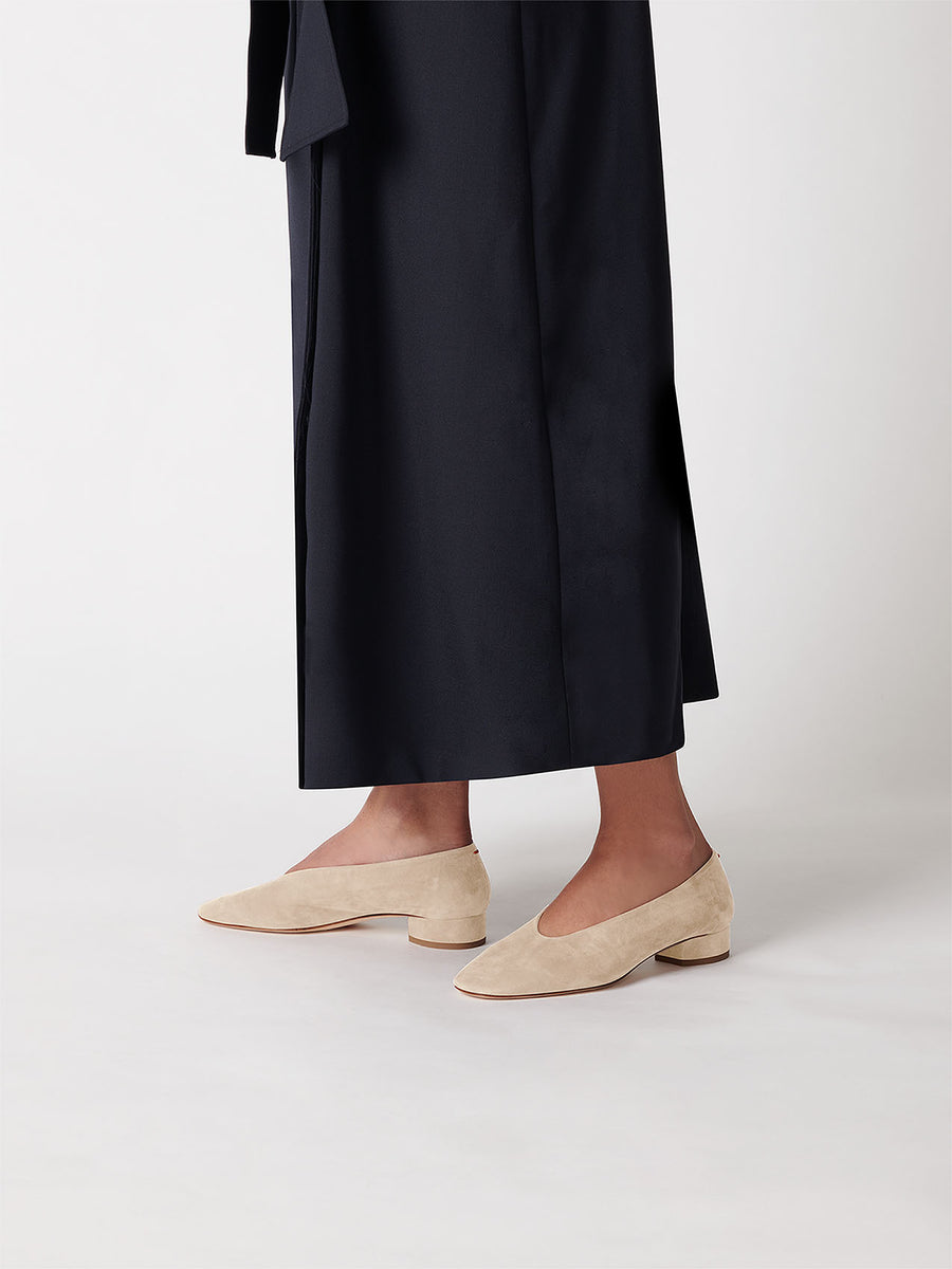 Delia Suede Ballet Flats